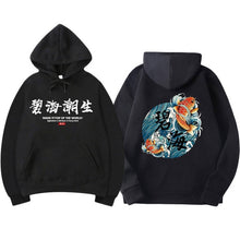 Load image into Gallery viewer, kanye west japanese streetwear Chinese characters Men Hoodies Sweatshirts Fashion Autumn Hip Hop Black Hoodie Erkek sweatshirt