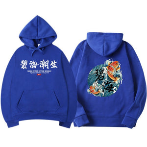 kanye west japanese streetwear Chinese characters Men Hoodies Sweatshirts Fashion Autumn Hip Hop Black Hoodie Erkek sweatshirt