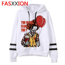 Load image into Gallery viewer, pennywise Hoodies Loser Lover man/women Unisex It Movie Sweatshirt funny Oversized streetwear harajuku ulzzang Graphic male