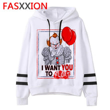 Load image into Gallery viewer, pennywise Hoodies Loser Lover man/women Unisex It Movie Sweatshirt funny Oversized streetwear harajuku ulzzang Graphic male