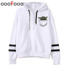 Load image into Gallery viewer, 2020 The Mandalorian New Movie Funny Cartoon Hoodies Men Kawaii Baby Yoda Star Wars Sweatshirt Hip Hop Streetwear Hoody Male