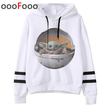 Load image into Gallery viewer, 2020 The Mandalorian New Movie Funny Cartoon Hoodies Men Kawaii Baby Yoda Star Wars Sweatshirt Hip Hop Streetwear Hoody Male