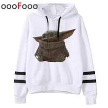 Load image into Gallery viewer, 2020 The Mandalorian New Movie Funny Cartoon Hoodies Men Kawaii Baby Yoda Star Wars Sweatshirt Hip Hop Streetwear Hoody Male