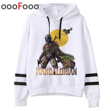 Load image into Gallery viewer, 2020 The Mandalorian New Movie Funny Cartoon Hoodies Men Kawaii Baby Yoda Star Wars Sweatshirt Hip Hop Streetwear Hoody Male