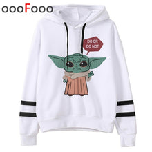 Load image into Gallery viewer, 2020 The Mandalorian New Movie Funny Cartoon Hoodies Men Kawaii Baby Yoda Star Wars Sweatshirt Hip Hop Streetwear Hoody Male