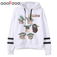 Load image into Gallery viewer, 2020 The Mandalorian New Movie Funny Cartoon Hoodies Men Kawaii Baby Yoda Star Wars Sweatshirt Hip Hop Streetwear Hoody Male