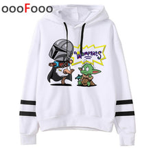 Load image into Gallery viewer, 2020 The Mandalorian New Movie Funny Cartoon Hoodies Men Kawaii Baby Yoda Star Wars Sweatshirt Hip Hop Streetwear Hoody Male