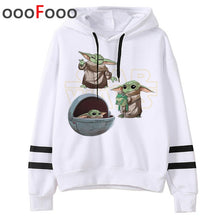 Load image into Gallery viewer, 2020 The Mandalorian New Movie Funny Cartoon Hoodies Men Kawaii Baby Yoda Star Wars Sweatshirt Hip Hop Streetwear Hoody Male