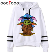 Load image into Gallery viewer, 2020 The Mandalorian New Movie Funny Cartoon Hoodies Men Kawaii Baby Yoda Star Wars Sweatshirt Hip Hop Streetwear Hoody Male