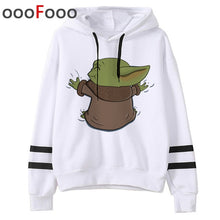 Load image into Gallery viewer, 2020 The Mandalorian New Movie Funny Cartoon Hoodies Men Kawaii Baby Yoda Star Wars Sweatshirt Hip Hop Streetwear Hoody Male