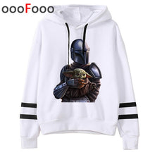 Load image into Gallery viewer, 2020 The Mandalorian New Movie Funny Cartoon Hoodies Men Kawaii Baby Yoda Star Wars Sweatshirt Hip Hop Streetwear Hoody Male