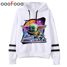 Load image into Gallery viewer, 2020 The Mandalorian New Movie Funny Cartoon Hoodies Men Kawaii Baby Yoda Star Wars Sweatshirt Hip Hop Streetwear Hoody Male