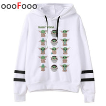 Load image into Gallery viewer, 2020 The Mandalorian New Movie Funny Cartoon Hoodies Men Kawaii Baby Yoda Star Wars Sweatshirt Hip Hop Streetwear Hoody Male