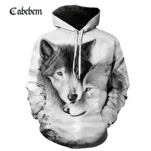 Load image into Gallery viewer, 1New shelves cute cat hoodie 3D sweatshirt ladies men kawaii black cat hoodie animal autumn hooded pullover funny streetwear