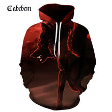 Load image into Gallery viewer, 1New shelves cute cat hoodie 3D sweatshirt ladies men kawaii black cat hoodie animal autumn hooded pullover funny streetwear